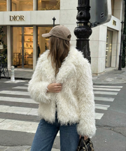 Sophie Fur Jacket – White