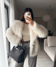 Sophie Fur Jacket – White
