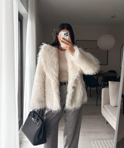Sophie Fur Jacket – White