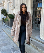 Linn Fur Jacket – Beige