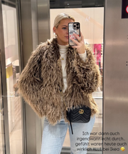 Sophie Fur Jacket – Brown