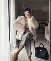 Sophie Fur Jacket – White