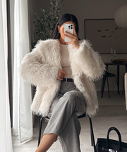 Sophie Fur Jacket – White