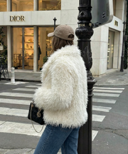 Sophie Fur Jacket – White