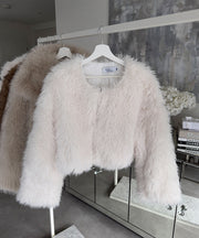 Amelia Fur Jacket – White