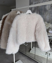 Amelia Fur Jacket – White