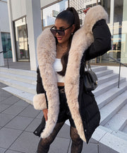 Aria Jacket – Black and Beige