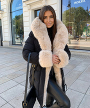 Aria Jacket – Black and Beige