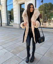 Aria Jacket – Black and Beige