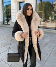 Aria Jacket – Black and Beige
