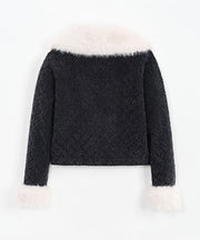 Lumaia Jacket with Fur – Dark Gray
