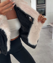 Lumaia Jacket with Fur – Dark Gray