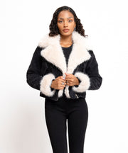 Lumaia Jacket with Fur – Dark Gray