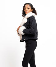 Lumaia Jacket with Fur – Dark Gray