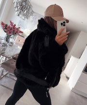 Xena Fur Jacket – Black