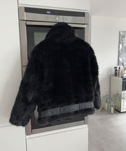Xena Fur Jacket – Black
