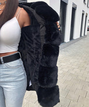 Glamour Fur Jacket – Beige