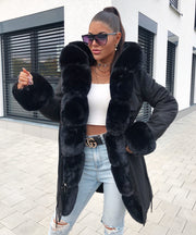 Glamour Fur Jacket – Black