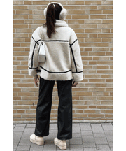 Snow Teddy Fur Jacket – Cream White