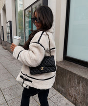 Snow Teddy Fur Jacket – Cream White