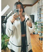 Snow Teddy Fur Jacket – Cream White