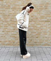 Snow Teddy Fur Jacket – Cream White