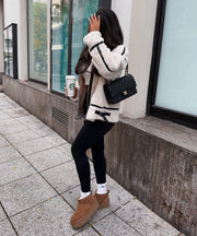 Snow Teddy Fur Jacket – Cream White