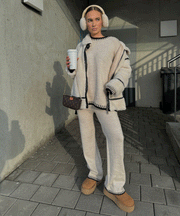 Snow Teddy Fur Jacket – Cream White