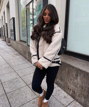 Snow Teddy Fur Jacket – Cream White