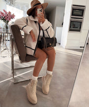 Snow Teddy Fur Jacket – Cream White
