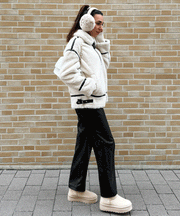 Snow Teddy Fur Jacket – Cream White