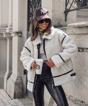 Snow Teddy Fur Jacket – Cream White