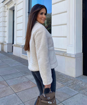 Emi Teddy Jacket – Beige