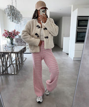Emi Teddy Jacket – Beige