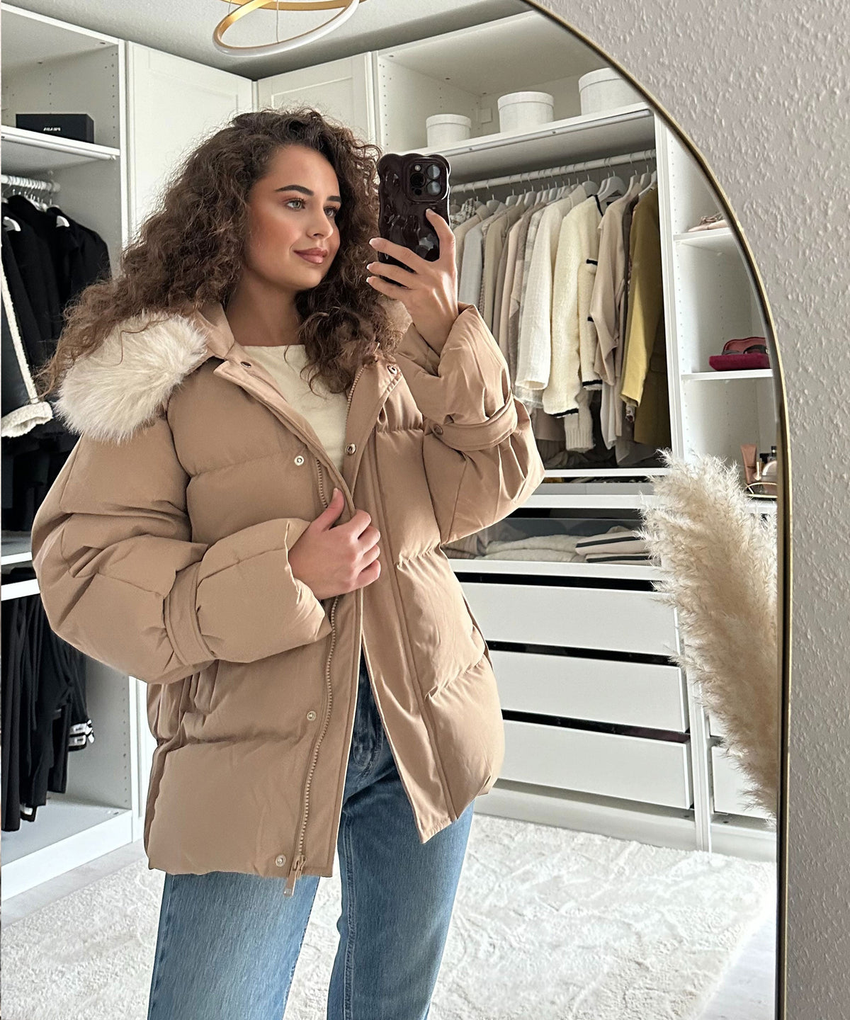 Nia Winter Jacket – Camel