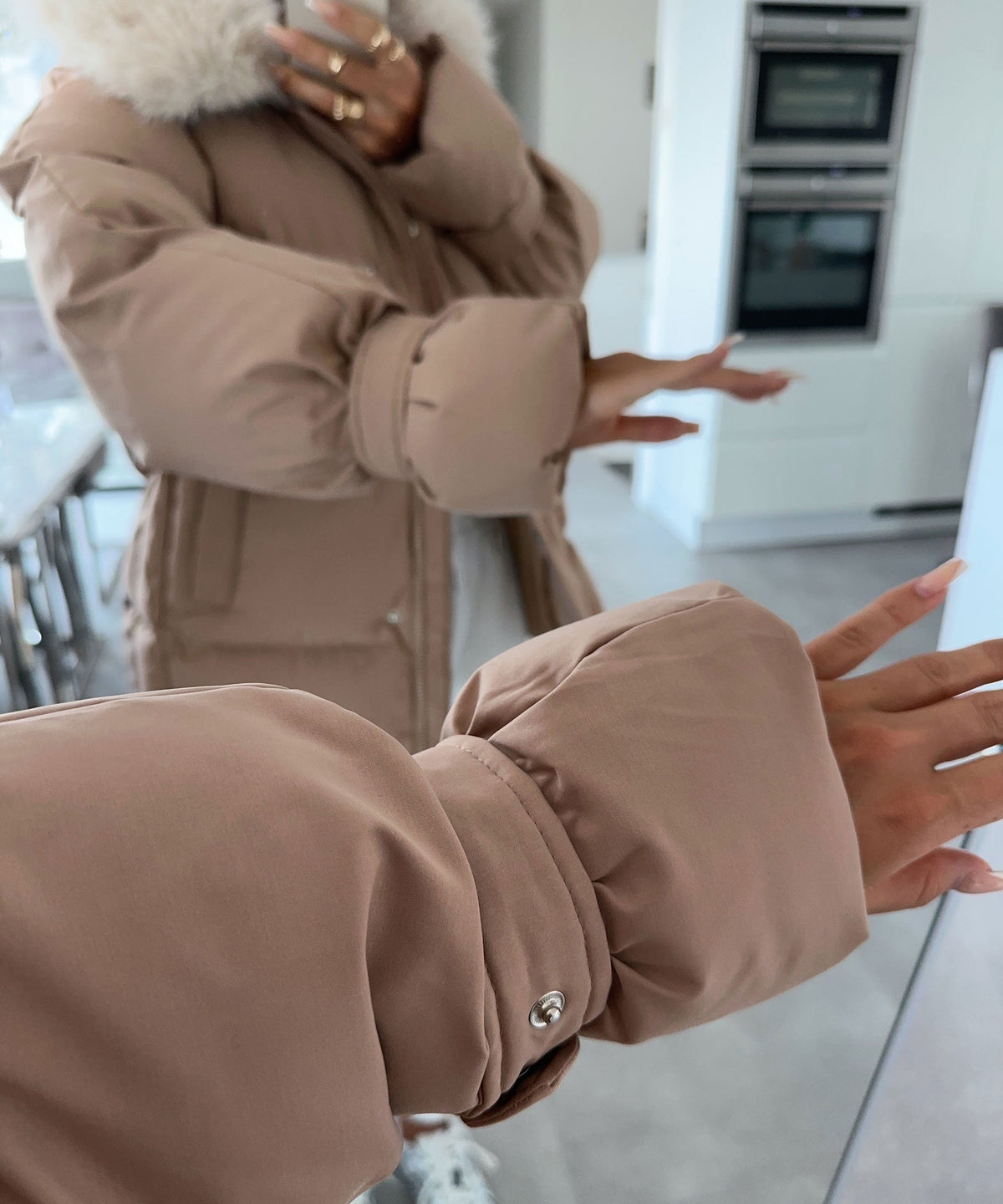 Nia Winter Jacket – Camel