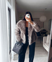 Klara Fur Jacket – Gray