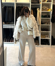 Berenice Fur Jacket – White