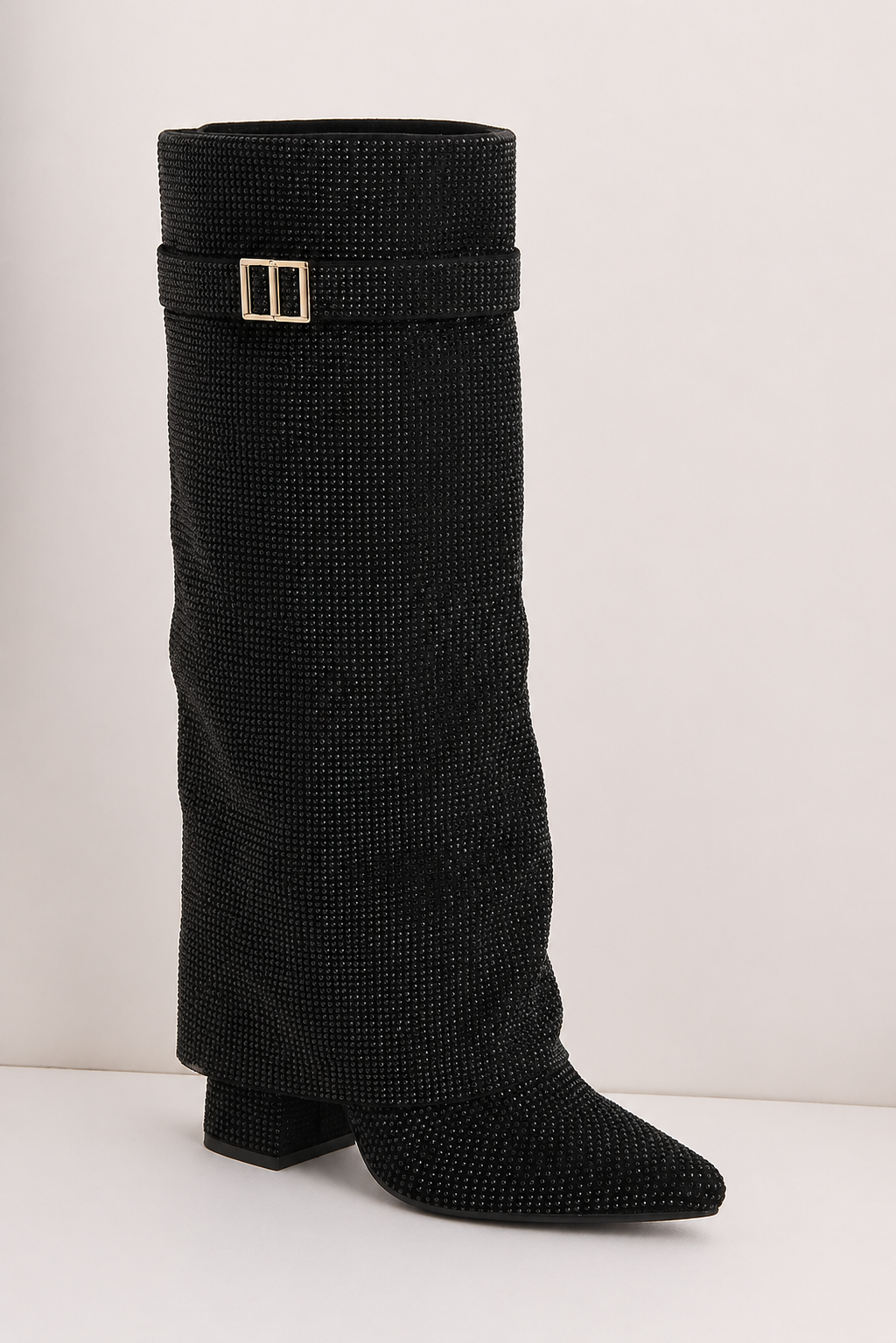 Lucia Voss Diamanté Black Boots