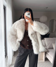 Romina Fur Jacket – White