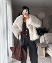 Romina Fur Jacket – White