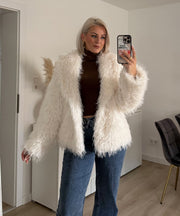Sophie Fur Jacket – White