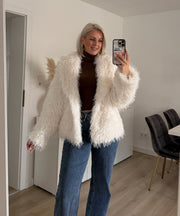 Sophie Fur Jacket – White