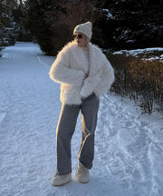 Sophie Fur Jacket – White
