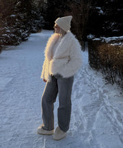 Sophie Fur Jacket – White